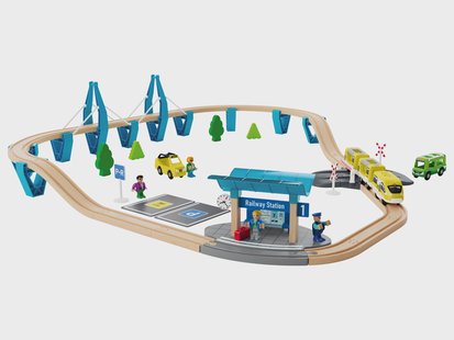 Playtive Houten treinbaan (Passagierstrein)