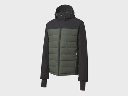CRIVIT Heren ski-jas Classic (Zwart/kaki, XL (56/58))