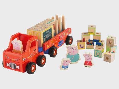 Houten vrachtwagen (ABC-vrachtwagen)