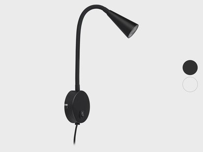 LIVARNO home Wandlamp met flexibele arm (Zwart)