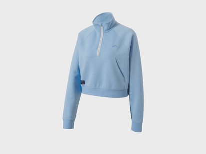 CRIVIT Dames sweatpullover, met katoen. (Blauw, L (44/46))