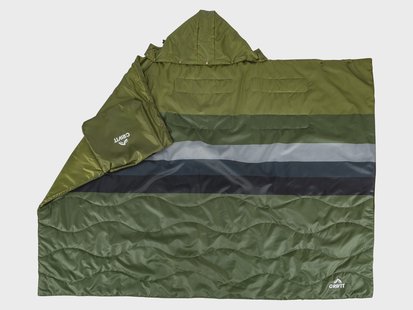 CRIVIT 3-in-1 kampeerdeken met opbergtas (Groen)