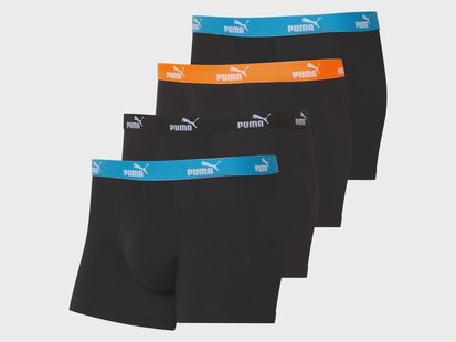 PUMA 4 heren boxers (Zwart, M)