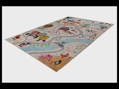 Obsession Kinder vloerkleed My Magic Kids ML 101 - 115 x 160 cm (Rechthoekig, boerderij, 115 x 160 cm)