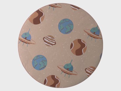 LIVARNO home Rond vloerkleed 120 cm (Beige)