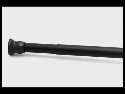Ridder Telescopische stang voor douchegordijn 110-185 cm (Zwart)