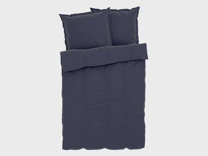 LIVARNO HOME Lyocell-satijnen beddengoed, 240 x 220 cm. (Donkerblauw)