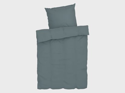 LIVARNO HOME Lyocell satijn dekbedovertrek 140 x 200 cm (Grijs)