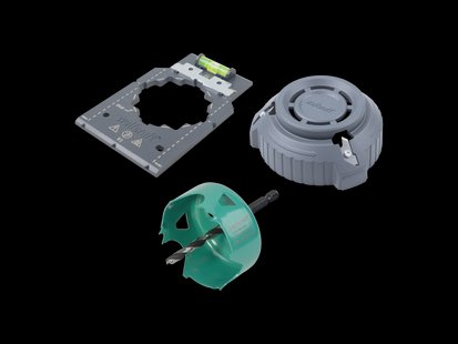 WOLFCRAFT Geling-Set „Holle wanddozen installeren“