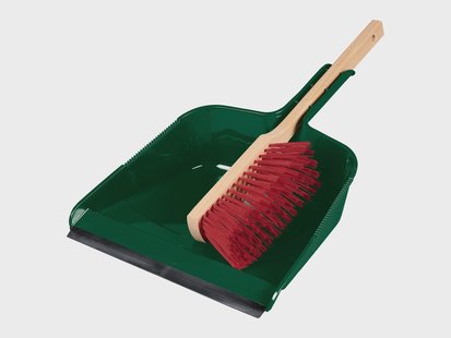 PARKSIDE Outdoor stoffer en blik (Kunststof met houten handvat)