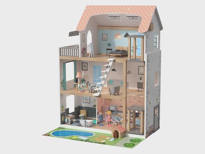 LUPILU Houten poppenhuis