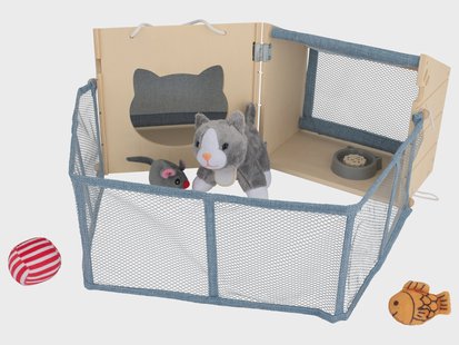 lupilu Speelset hond, kat of cavia (Kattenhuis)