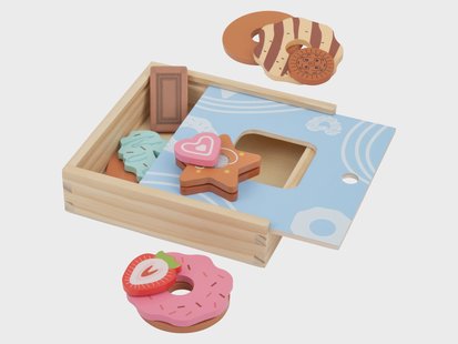 lupilu Houten eetset (Koekjesdoos)