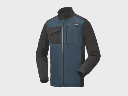 PARKSIDE Heren softshell jas (Zwart/blauw, M)