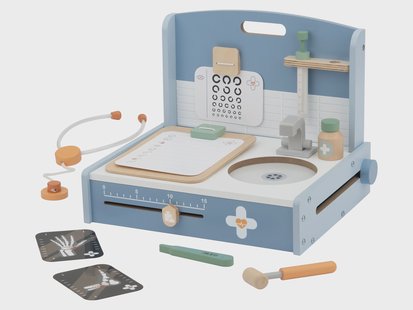 LUPILU Houten speelgoedset (Kliniek)