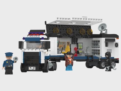 LUPILU Bouwstenen set M (Politietruck)