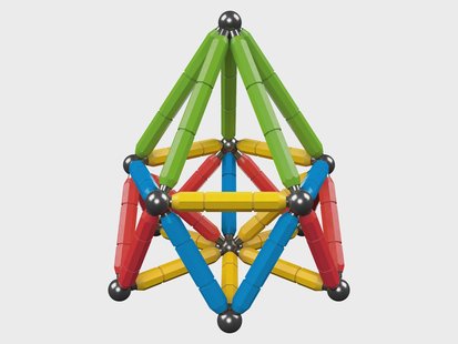 LUPILU Magnetische bouwset (Bont gekleurd)