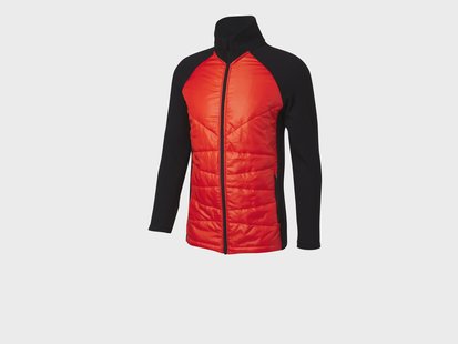 CRIVIT Heren jas (Zwart/oranje, XL)