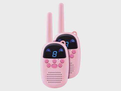 lupilu Speelgoed walkie talkies met 8 km bereik (Lichtroze)