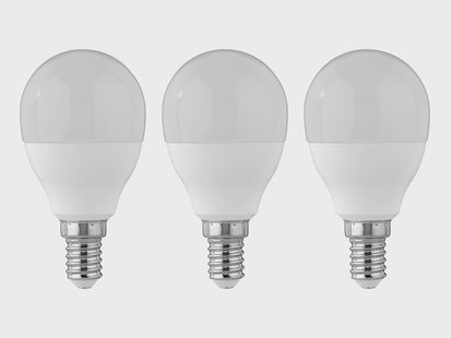 LIVARNO Set van 2 of 3 LED-lampen (3 druppels 4,2W E14)