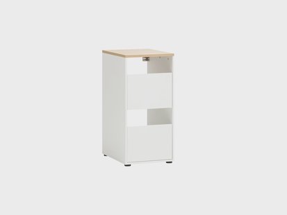 Schildmeyer Kast Solea (2 vakken, hoogte 95,8 cm, mat wit)