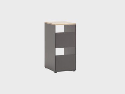 Schildmeyer Kast Solea (2 vakken, hoogte 95,8 cm, Antraciet)