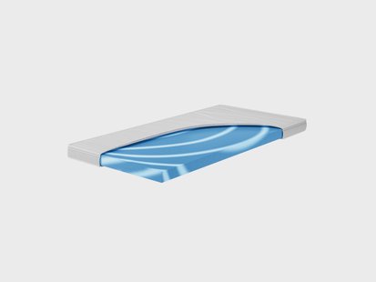 HN8 SCHLAFSYSTEME Geltopper Klima met koelende hoes en twee ligzijden (Medium (H2), 180 x 200 cm)