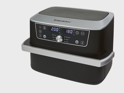 SILVERCREST Ultrazone Airfryer SHFDA 2600 A1, 2x 5,5 l.