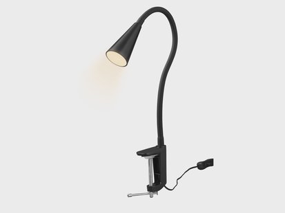LIVARNO LED-klemlamp Freya (LED-klemspot, Zwart)