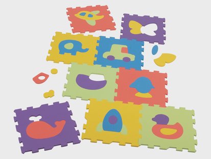 lupilu Puzzelmat (Dieren en voertuigen)