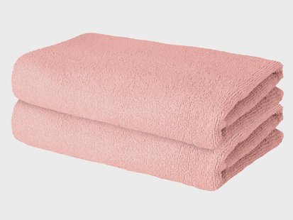 LIVARNO Set van 2 handdoeken 50 x 100 cm (Roze)