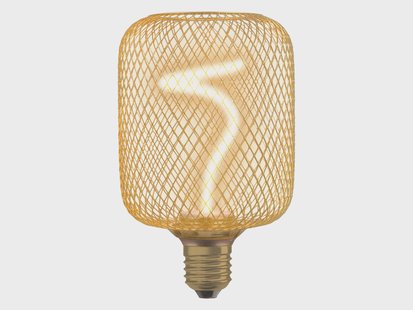 OSRAM Filamentlamp met metalen behuizing (goud/hoekig)