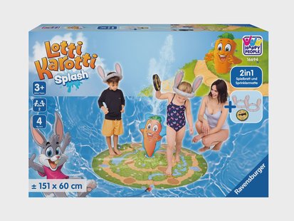 HAPPY PEOPLE Ravensburger waterspelletjes, zwembad speelgoed (De verfrissende konijnenrace)