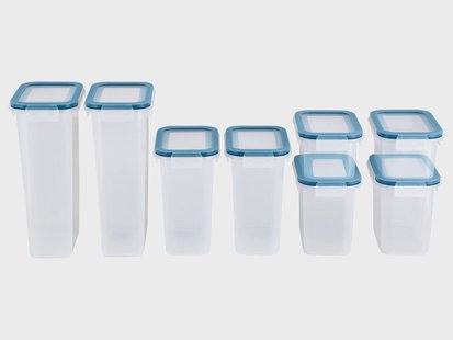 SILVERCREST Set van 8 vershoudbakjes