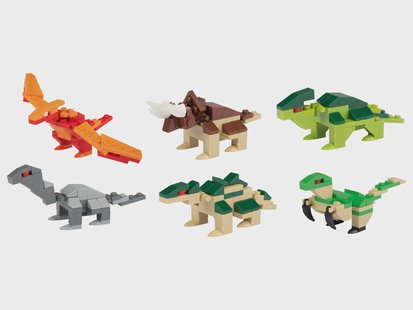 LUPILU Bouwstenen dino in ei 250-delig