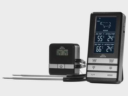 GRILLMEISTER Draadloze BBQ-thermometer met 2 sensoren (Draadloos)
