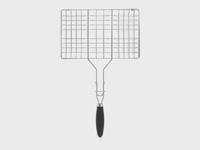 GRILLMEISTER Grillmand / Cilindermand-set / Visklem / Hamburgerhouder (Hamburgerrooster)