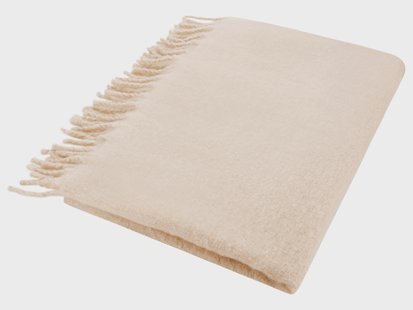 LIVARNO Plaid 130 x 170 cm (Beige)
