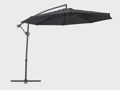 LIVARNO Zweefparasol Ø300 cm - antraciet - UPF 80