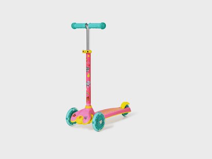 LUPILU Paw Patrol Step met 3 wielen en LED-verlichting (Roze)