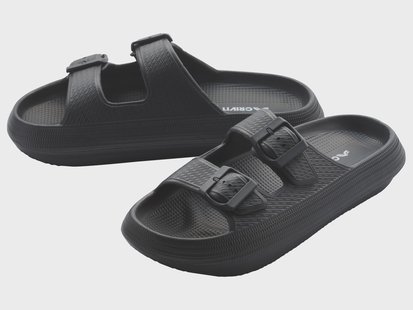 CRIVIT Dames badslippers (Zwart, 36/37)