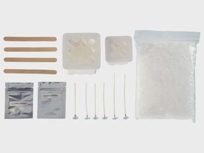 CRELANDO Set kaarsen maken (Bubbel kubus)