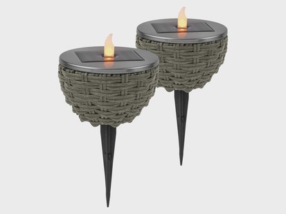LIVARNO Solar tuinlamp (LED-lamp op zonne-energie 2 stuks)