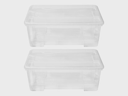 W5 Opbergboxen met deksel (2-delige set)