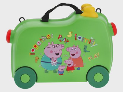 Kinder koffer Peppa Pig (groen)