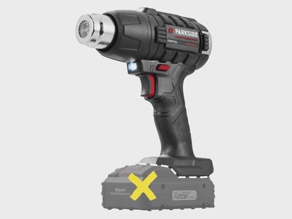 PARKSIDE PERFORMANCE Accu-heteluchtpistool 20 V, zonder accu en lader
