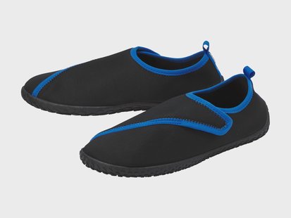 CRIVIT Heren waterschoenen (Zwart/blauw, 46)