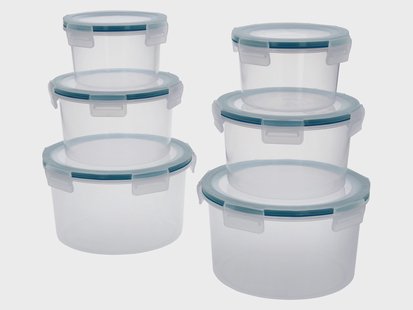 SILVERCREST Set van 6 vershoudbakjes (Rond)
