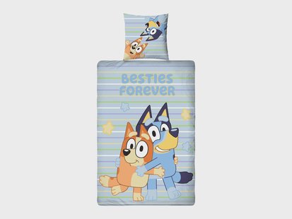 Kinder dekbedovertrek Bluey of Peppa Pig 140 x 200 cm (Bluey)
