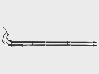 CRIVIT Wandelstokken - 2 stuks - aluminium - verstelbaar (Zwart)